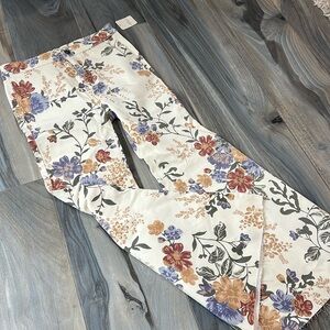 We The free high-rise stretch, flare, floral pants